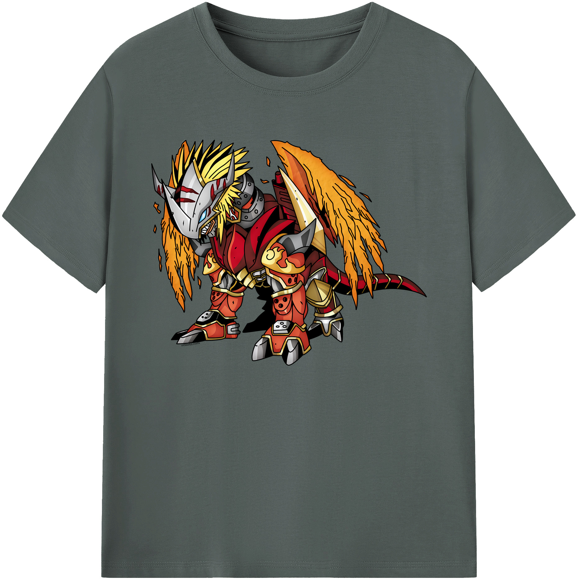 （画像用） Digimon デジタルモンスター/デジモン 綿100％ メンズ半袖Tシャツ｜肌触りやわらか＆通気性